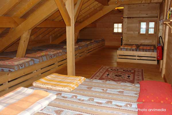 Dans le gîte deux dortoirs très confortable vous sont proposés photos arvimedia la clusaz
